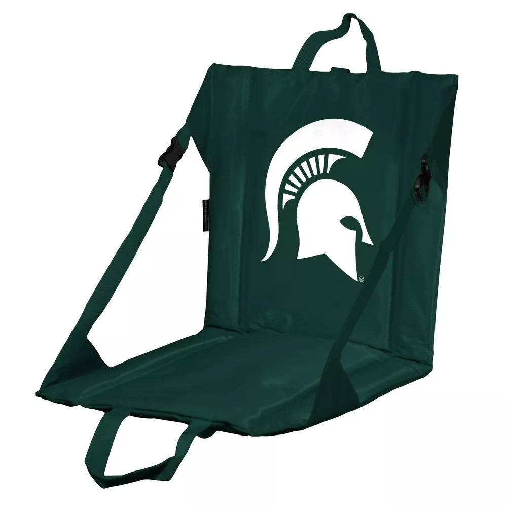 Michigan State Spartans Logo Brands Stadium Seat Folding Chair Cushion Green NEW